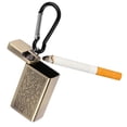 thumbnail image 2 of Cenicero portátil Cigarrillo Llavero Bolsillo exterior Cenicero para fumar (Oro JShteea Libre de BPA, 2 of 8