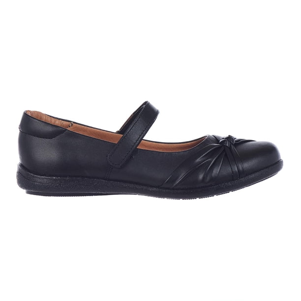 Zapatos Para Niñas Escolares Con Velcro De Piso negro 26 Tropicana 005A8Z