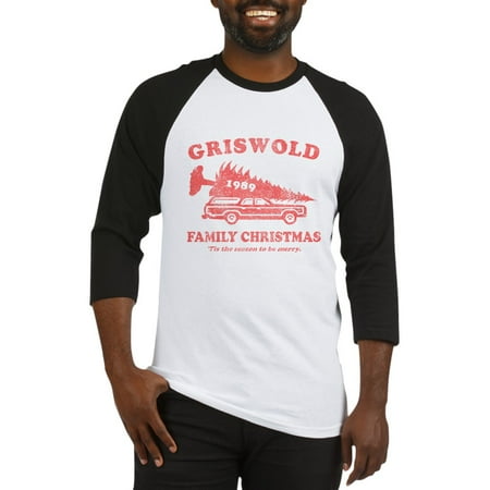 - CafePress - Griswold Family Christmas Baseball Jersey - Cotton Baseball Jersey, 3/4 Raglan Sleeve Shirt