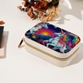 thumbnail image 7 of Rainbow Unicorn Velvet Portable Necklace Organizer with Removable Compartment - Display Case, Earring Organizer, and Necklace Holder - Gift, 7 of 7
