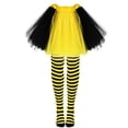 thumbnail image 6 of Bee Costume Kit for Girls Women Halloween Party Dress Up-Antenna Headband+Arm Warmers+High Socks+Tutu Skirt, 6 of 7
