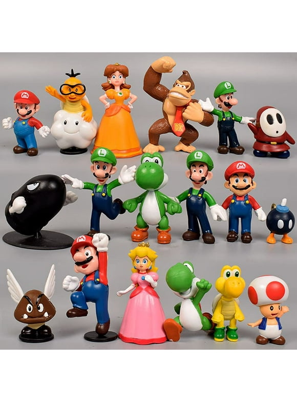 Super Mario Action Figures and Playsets in Super Mario Toys