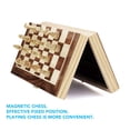 thumbnail image 4 of Juego de ajedrez Amerous plegable de madera con piezas magnéticas de 30 x 30 cm, 4 of 8
