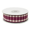 Buffalo Plaid Ribbons | 25 Yards | 5/8" | Eggplant | Divergent Checkered Gingham Ribbons - Clearance SALE