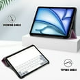 thumbnail image 4 of GSFY Case for 2024 iPad Air 11 Inch 6th Gen (M2), Premium PU Leather Ultra Slim Trifold Smart Stand Protective Case Auto Sleep Wake for iPad Air 11 6th/ iPad Air 10.9 4th & 5th, KS-Purple, 4 of 9