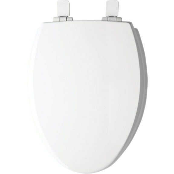 Bemis Mayfair Slow Close Elongated Toilet Seat - Molded Wood - White — Residential Use, Standard Application