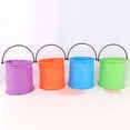 thumbnail image 4 of Piwvid Foldable Buckets, Sand Beach Toy Net Pails for Kids Adults, Collapisible Water Buckets Sandbox Tool Multi Use for Outdoor, Cleaning Washing, Camping, Traveling, Towels, 4 of 4