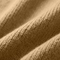 thumbnail image 5 of ClodeEU Women's Crew Neck Loose Long Sleeve Knit Sweater Top,Soft Solid Color Casual Pullover Khaki,Women's Plus Free Size, 5 of 5