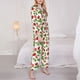 thumbnail image 3 of Balery Strawberry Conjunto de Pijama con Estampado para Mujer, Conjunto de Dos Piezas con Manga Larga, Ropa de Dormir Suave con Bolsillos, Pijamas Cómodos-Medium, 3 of 7