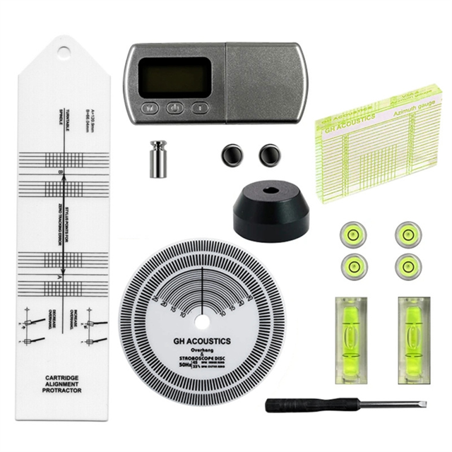 Useful Pickup Calibration 45 RPM Adapter LCD Digital Dynamomter Turntable Stylus Vinyl Phono Tuning Kit