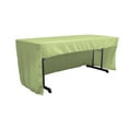 thumbnail image 1 of LA Linen TCpop-OB-fit-72x30x30-SageP19 1.95 lbs Open Back Polyester Poplin Fitted Tablecloth, Sage, 1 of 1