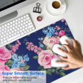 thumbnail image 4 of Long Mouse Pads for Desk,Pioneer Flower Floral Print Pattern Desk Mats on Top Of Desks, Desk Mouse Pad Extra Large with 3mm Non-Slip Base and Stitched Edge for Gaming,Office,Work,Home 31.5"x11.8", 4 of 6