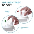 thumbnail image 3 of Dispensador de detergente para ropa, paquete de 2 recipientes refluibles de 1.8 L, 3 of 7