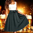 thumbnail image 2 of XIAOCHA Womens Polka Dot Skirt High Waist Midi Skirt Daily Casual Outfit, 2 of 4