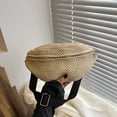 thumbnail image 6 of Eolstice Handmade Woven Bag Woven Mini Waist Bag Women's Fashion Shoulder Chest Bag, Straw Purse, Grass Woven Bag for Summer Beach Vacation, 6 of 6