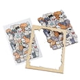 thumbnail image 3 of Rompecabezas de madera irregulares, juego familiar para adultos, regalos para adolescentes, manualidades con forma de animal. Gato, 3 of 9
