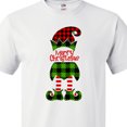 thumbnail image 4 of Inktastic Merry Christmas Elf in Red and Green Plaid T-Shirt, 4 of 5