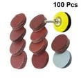 Phlegsive 100 Pcs 2 Inch Sanding Discs Pad Kit for Drill Grinder Rotary