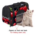 thumbnail image 4 of Cherry Fabric 900D Oxford Cloth Dog Carrier Bag with Sherpa Base & Nylon Webbing, 17x10x11.8 Inches, Pet Travel Crate for Small Dogs - Durable & Comfortable, 4 of 7