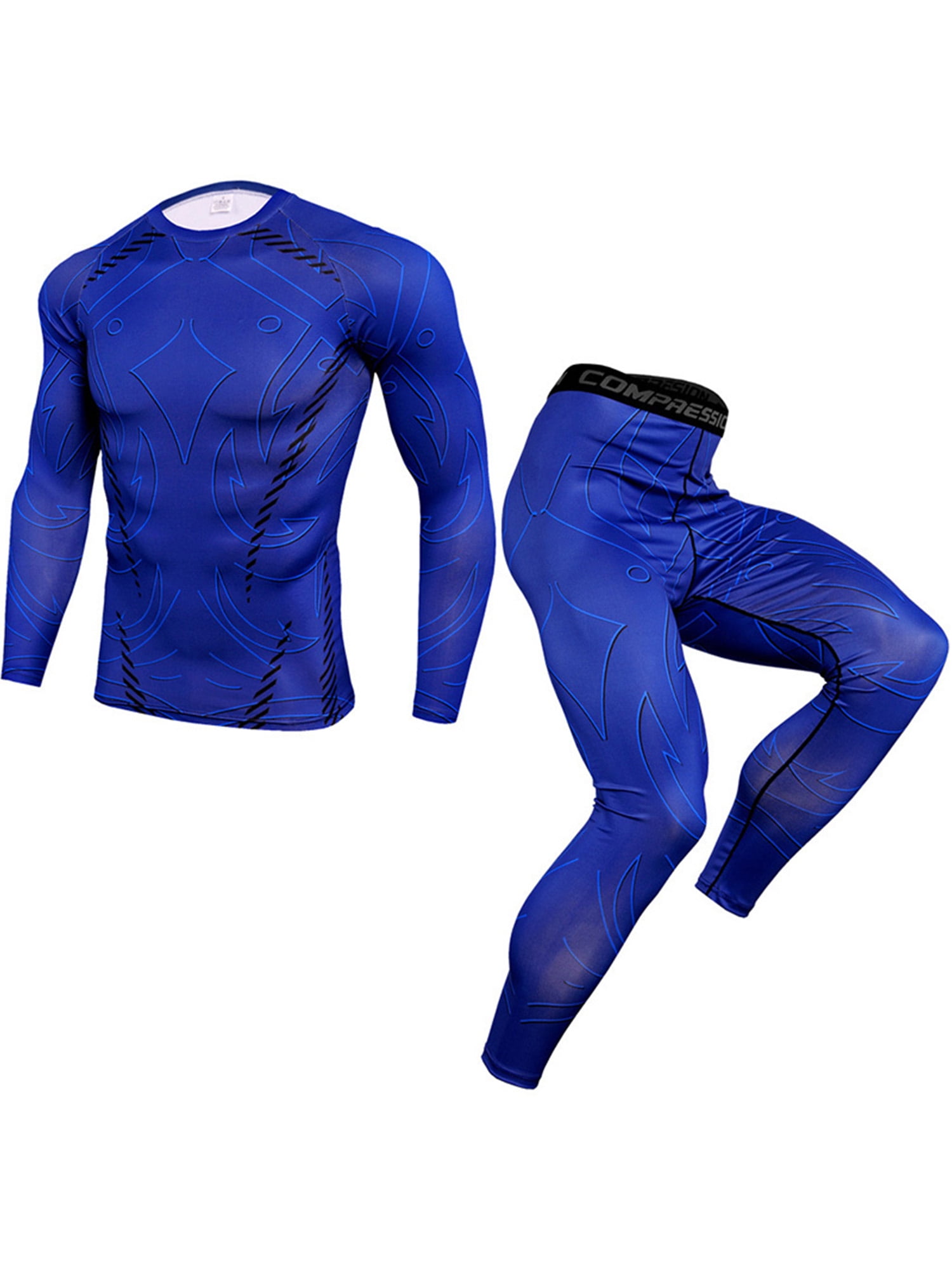 Details about   Men Camouflage Long Sleeve Base Layer Tops Shorts Fitness Sports T-Shirt Bottom 