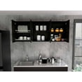 thumbnail image 4 of Superior 150 Wall Cabinet With Glass, Four Interior Shelves, Two Double Door White, 4 of 11