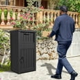 thumbnail image 6 of Bifanuo Package Delivery Box for Outside, Storage Box with Lockable Secure,Anti-Theft Parcel Drop Boxes Outdoor Package Delivery and Waterproof Deck Box for Porch, House, Curbside, 6 of 10
