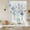 Blue, Silver, White, variant on Blue White Floral Balloon Curtains for Windows, Bedroom Curtains 54 Inch Length, Modern Chic Blooming Flowers Leaves Tie Up Curtains Panels Thermal Insulated Bathroom Curtains Window 42"x54"
