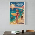 thumbnail image 6 of Retro Beach Wall Art Merida Mexico Progreso Beach Vintage Style Poster Coastal Decor Ocean Lifeguard Tower Print Print Poster, 6 of 8