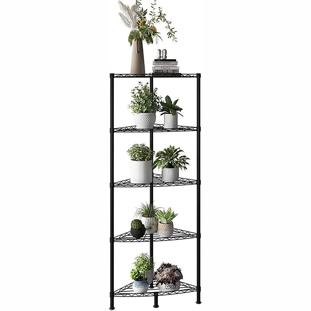Corner Metal Storage Shelves Stand Shelving Display Unit Storage