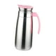 thumbnail image 5 of Hervidor de agua doméstico, jarra de agua con asa, tetera, cafetera, 1,3 l, agua fría Rosa, 5 of 9