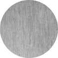 thumbnail image 1 of Ahgly Company Indoor Round Solid Gray Modern Area Rugs, 6' Round, 1 of 4