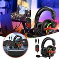Linnyung RGB Gaming Headset With Head Mounted Design For PC Game