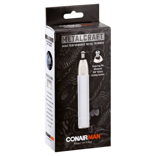 Conair - Metal Series High Performance NoseEar Trimmer Dry - Silver