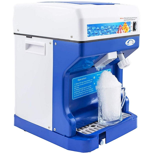 VEVOR 110V Electric Ice Shaver Machine 250W Snow Cone Maker 265lbs/hr