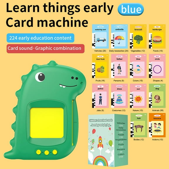 Talking Flash Cards Educational Toys,Ms.rachel flash cards with 224 Words 112 Double Sided Cards,Cat Montessori Toys,Speech Therapy Toys Autism Toys,Educational early education machine(pink)