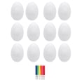 thumbnail image 4 of KLKCMS Foam Eggs Crafts Decorating with Color Pens for Handmade Spring Kindergarten 100MM, 4 of 9