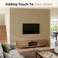 thumbnail image 3 of Plank & Hue 4Pcs 94.5"x12.6" Wood Soundproof Wall Panels Wood Slat Acoustic Panels, White Oak, 3 of 6