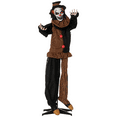 thumbnail image 1 of Outsunny Clown Animatronic Prop w/ Light Up Eyes, for Party, 1 of 10