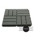 thumbnail image 4 of 3rd Street Inn 12" x 12" Modern Grey Wood Deck Tiles, for Balconies Showers 20 Pack, 4 of 8