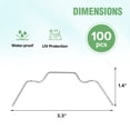 thumbnail image 5 of EAGLE PEAK Stainless Steel Glazing Clips W Type Z Type Greenhouse Clip for Aluminium Green House Spring Wire Clips Spares Parts, 5 of 5