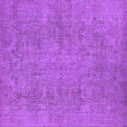 thumbnail image 1 of Ahgly Company Indoor Square Oriental Purple Industrial Area Rugs, 7' Square, 1 of 4