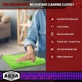 thumbnail image 3 of AIDEA Microfiber Cleaning Cloth, 10PK, Microfiber Towels for Cars, Premium All Purpose Car Cloths, Dusting Cloth Cleaning Rags, Absorbent Towels for SUVs, House, Kitchen, Window, 12"×12", Green, 3 of 14