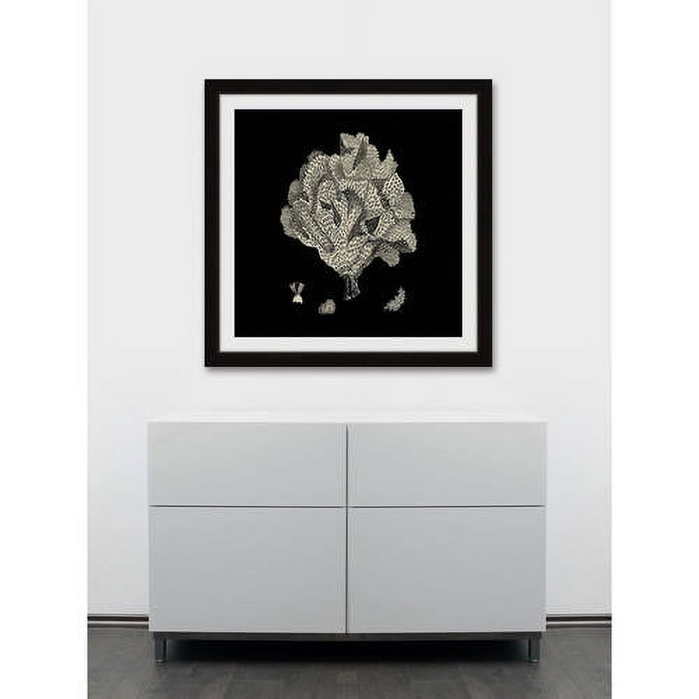 Marmont Hill "Black & Tan Coral IV" Framed Painting Print
