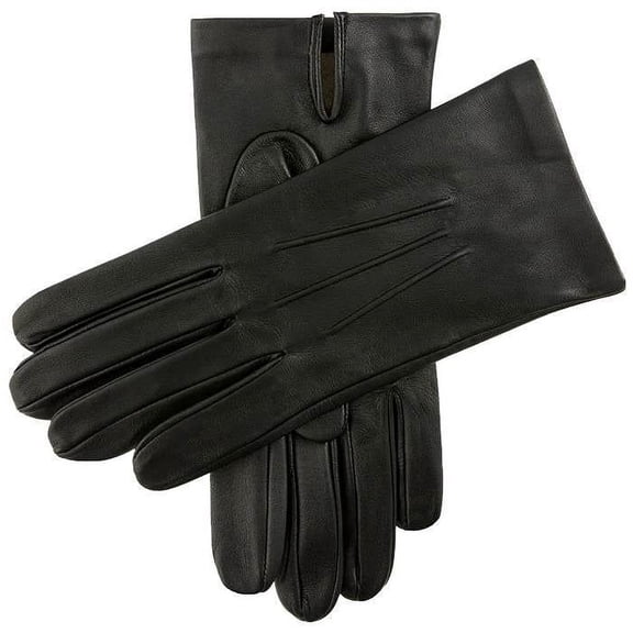 Dents Keswick Silk Lined Leather Gloves - Black