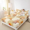 thumbnail image 4 of Erosebridal Kid Cute Capybara Bed Sheets, Leopard Print Buffalo King Sheets, 4pcs, 4 of 5