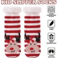 thumbnail image 3 of Kids Slipper Socks Boys Girls Fuzzy Soft Thick Cozy Warm Fleece lined Winter Indoor Christmas Socks, 3 of 6