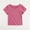 Hot Pink, variant on Baby and Toddler Girls Short Sleeve T-Shirts Cotton Crewneck Shirts Basic Solid Tees Summer Casual Tops 6Months-5Years