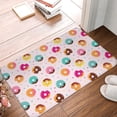 thumbnail image 4 of Sikiie Donut Print Flannel Anti-slip Floor Mat 16x24in, Thickened Dustproof Entrance Door Mat Floor Mat for Kitchen, Bathroom, Laundry Room, 4 of 7