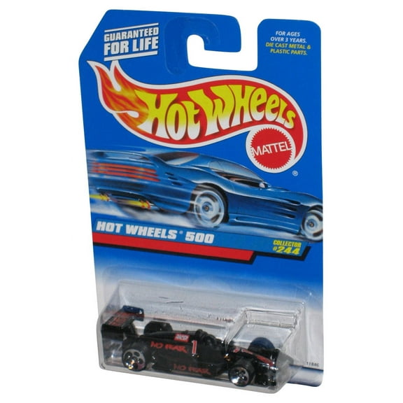 Hot Wheels 500 (1997) Mattel Black Collector Die-Cast Toy Car #244