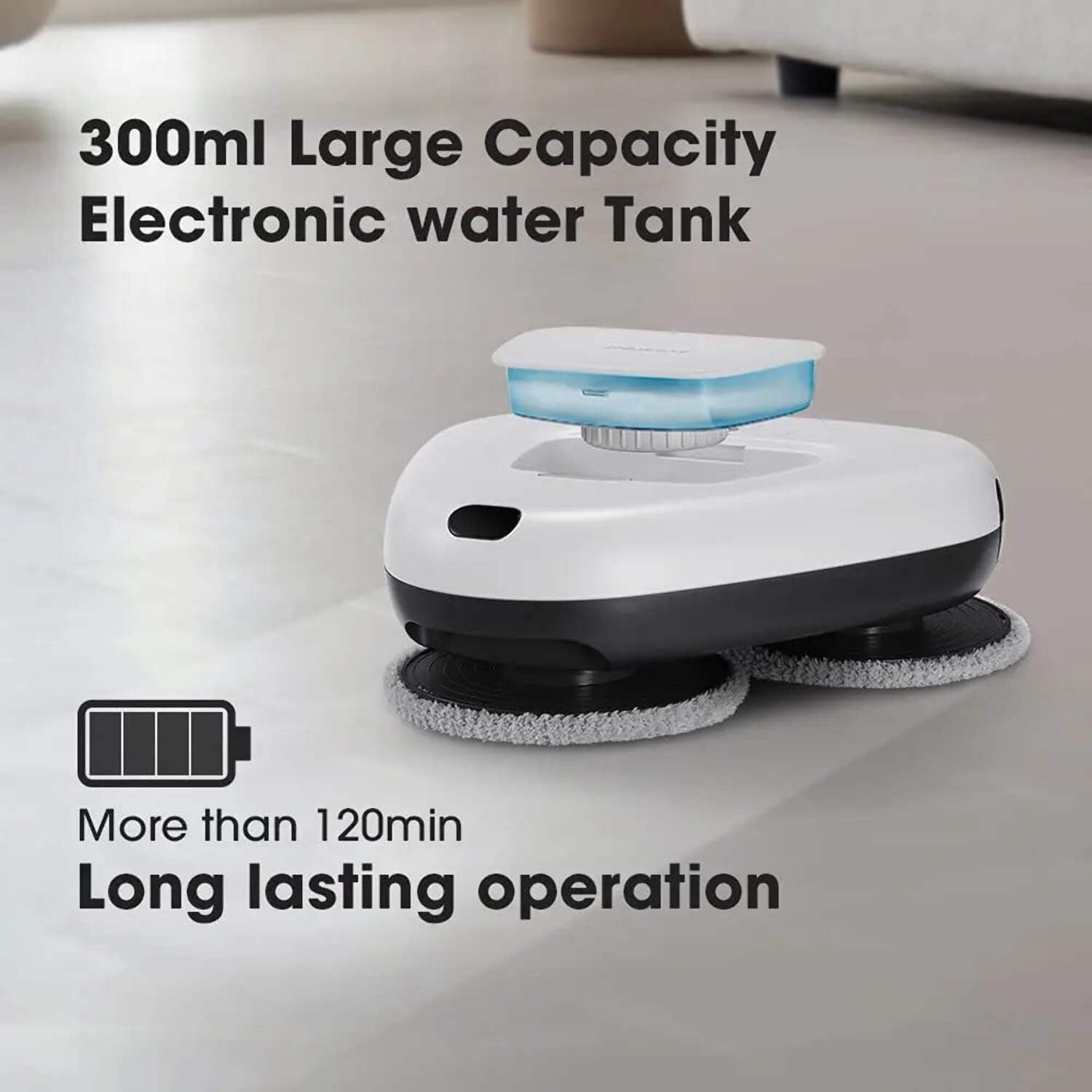 Everybot Three-Spin Robot Floor Mop, Model TS300